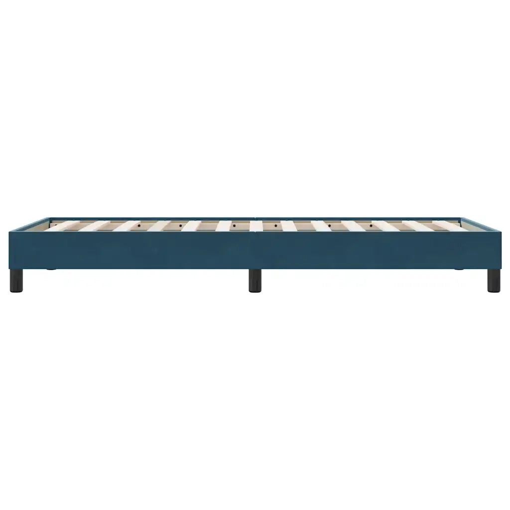 vidaXL Giroletto senza Materasso Blu Scuro 90x210 cm in Velluto