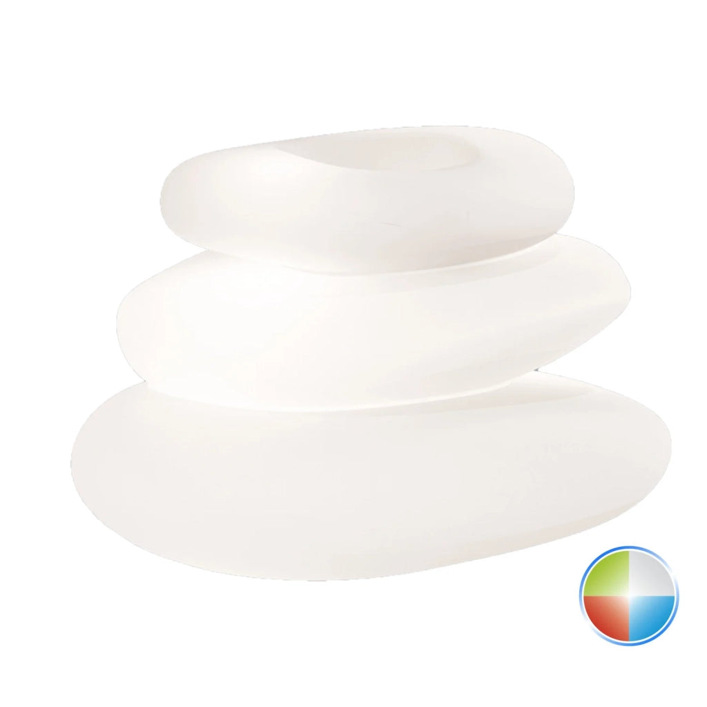 Lampada vaso luminoso in resina 75x62 cm  Led Multicolor Cavo mod. Eden Pot Bright