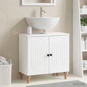 Armadio per Lavabo da Bagno ALKMAAR Bianco 59,5 x 31,5 x 59 cm 896125