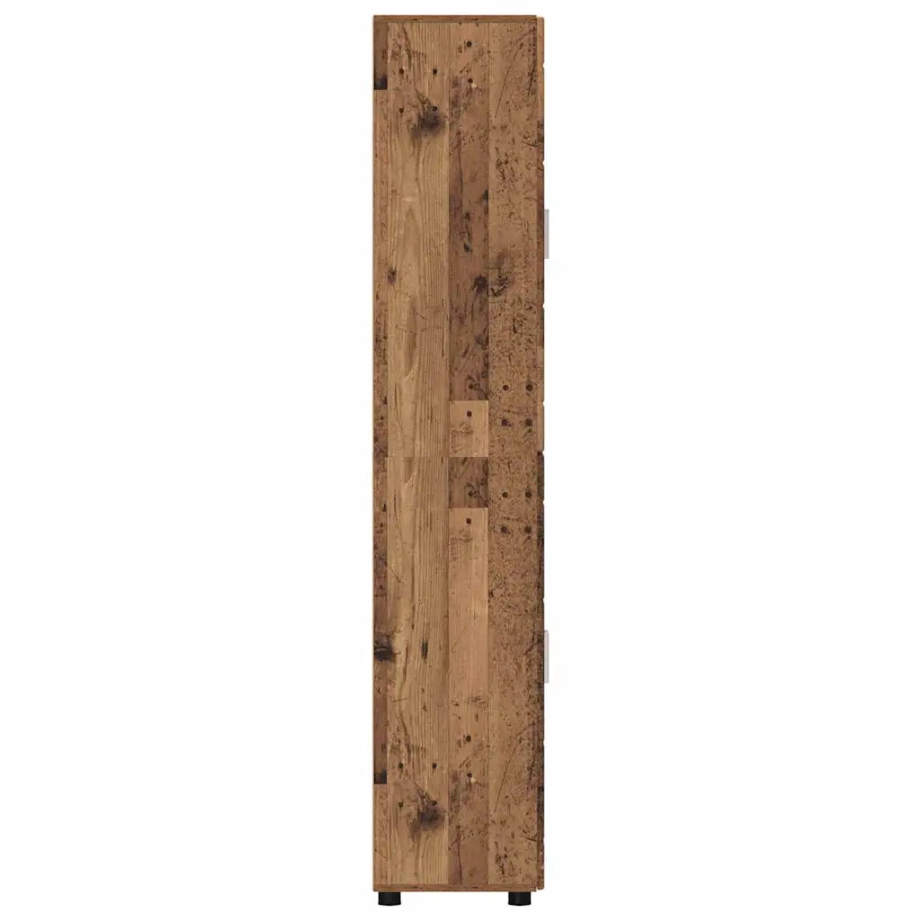 Credenza con lo scaffale FLORIN Legno vecchio 60 x 35 x 182 cm 3397922