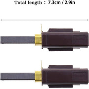 Set di Spazzole in Fibra di Vetro per Aspirapolvere - 2 pezzi - Nero - Adatto per Numatic - Idoneo per Henry Hvr200 - 7,3 cm