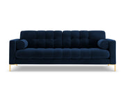 Cosmopolitan Design - Divano "Bali" 4 posti in velluto blu reale 