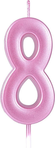 Numeri di compleanno rossi 8cm - candele numeriche 7cm - decorazioni per feste