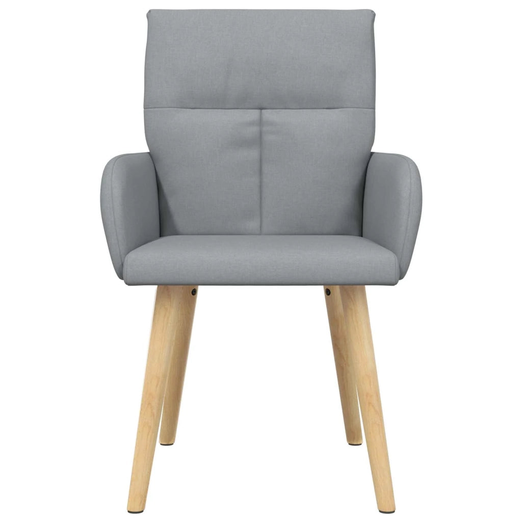 Sedie da pranzo 2 pz Tessuto Grigio Chiaro 60 x 56 x 96 cm 42034358