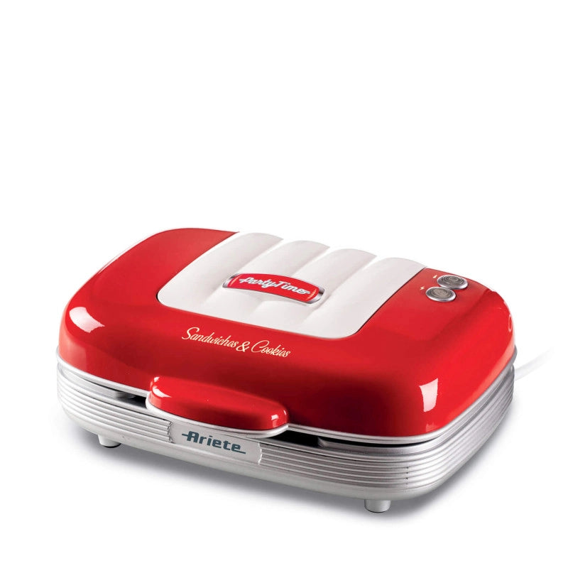 Piastra Elettrica Multifunzione - 700W - 3 Piastre Intercambiabili - Rosso