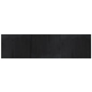 Tappeto del soggiorno | Tappeto Rettangolare Nero 80x300 cm in Bamb¨´