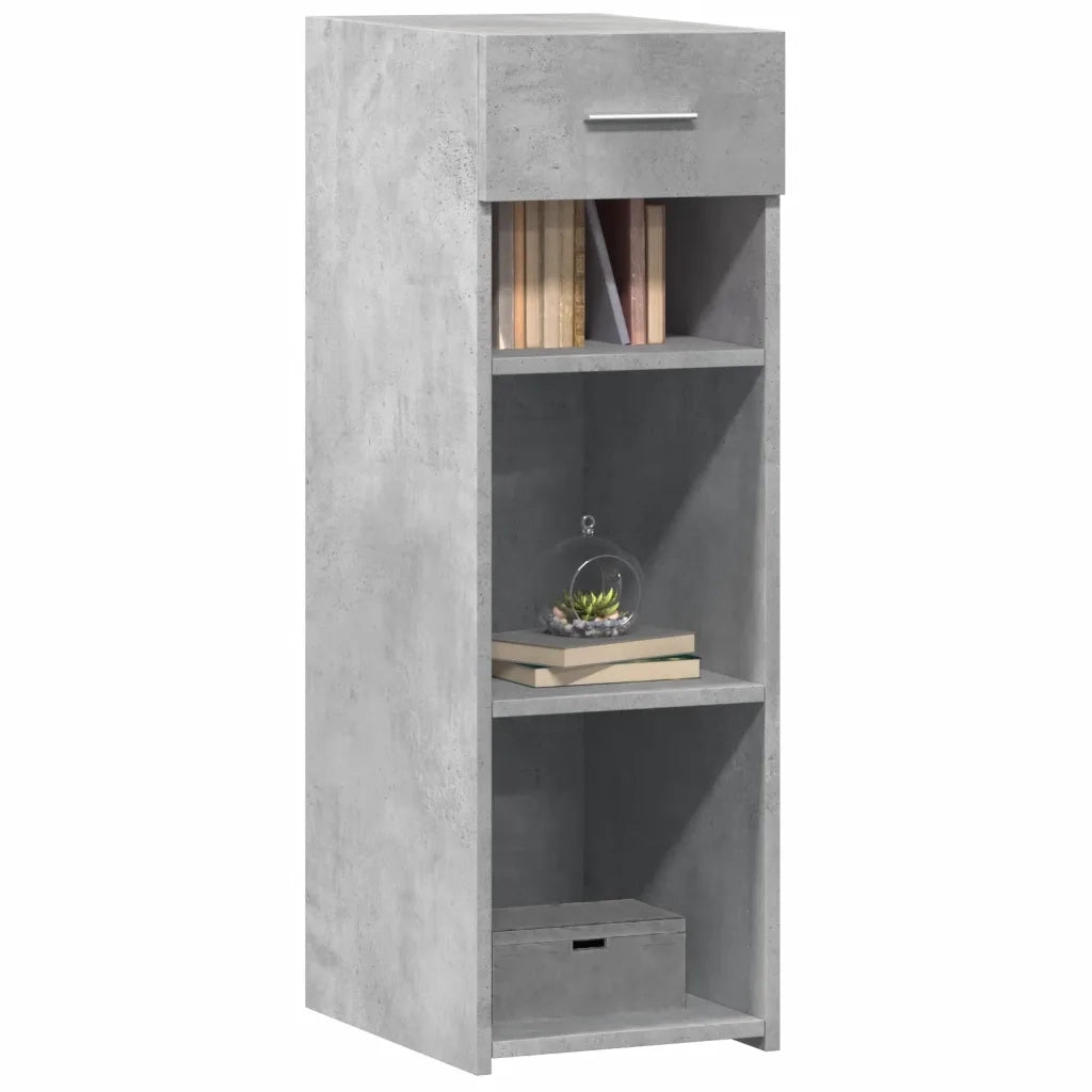 Credenza Grigio Cemento 30x42,5x93 cm in Legno Multistrato 846309