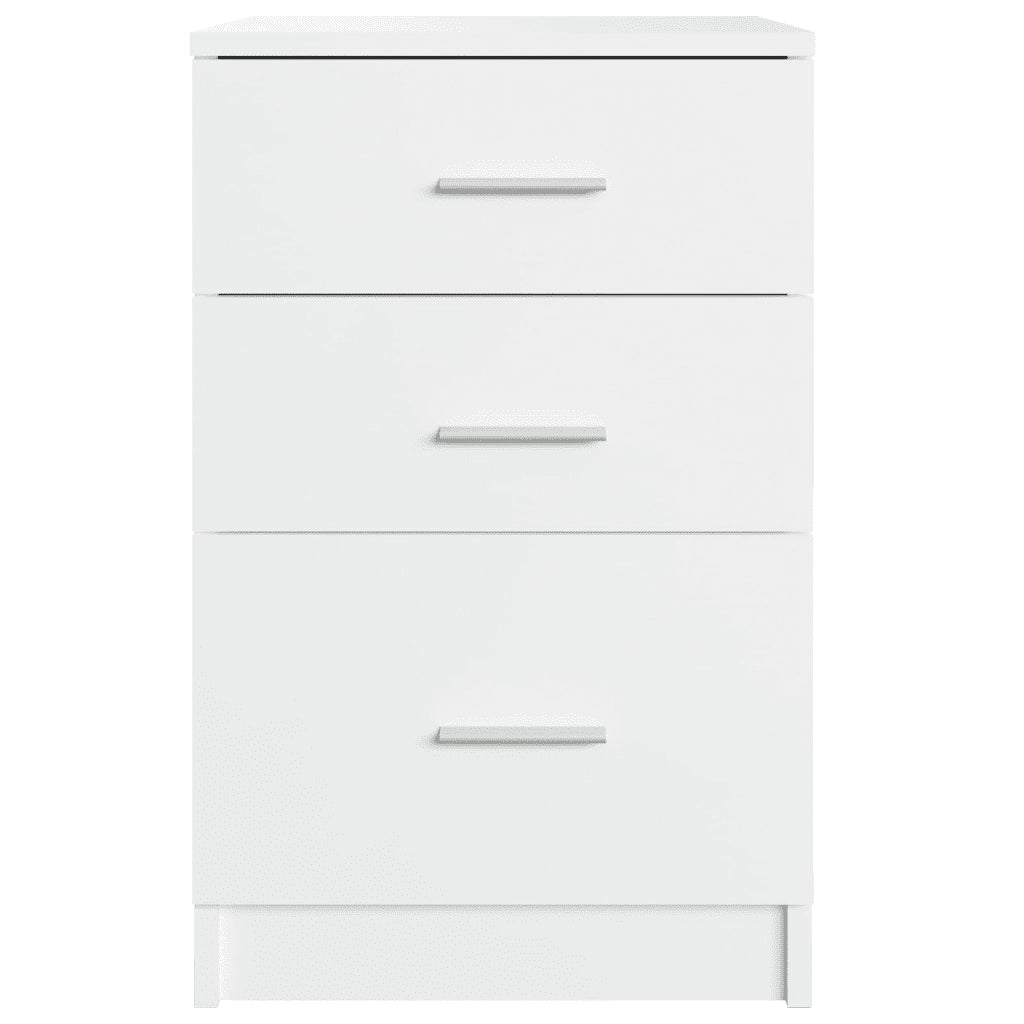 Comodino Bianco 40x40x63 cm in Legno Multistrato 808639