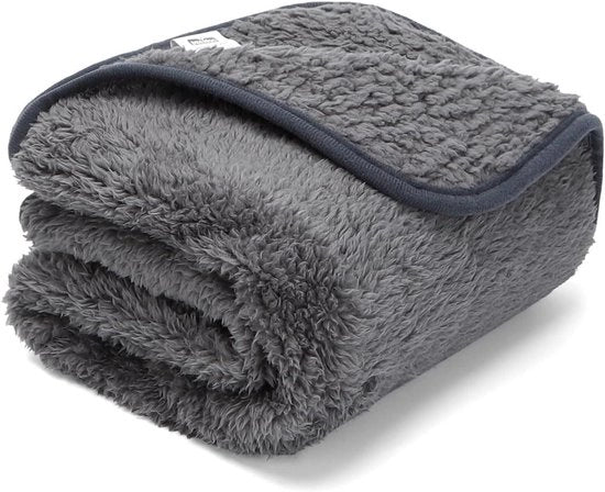 Deken caldo per animali - Fleece lavabile - Grigio - 100 * 80cm.
