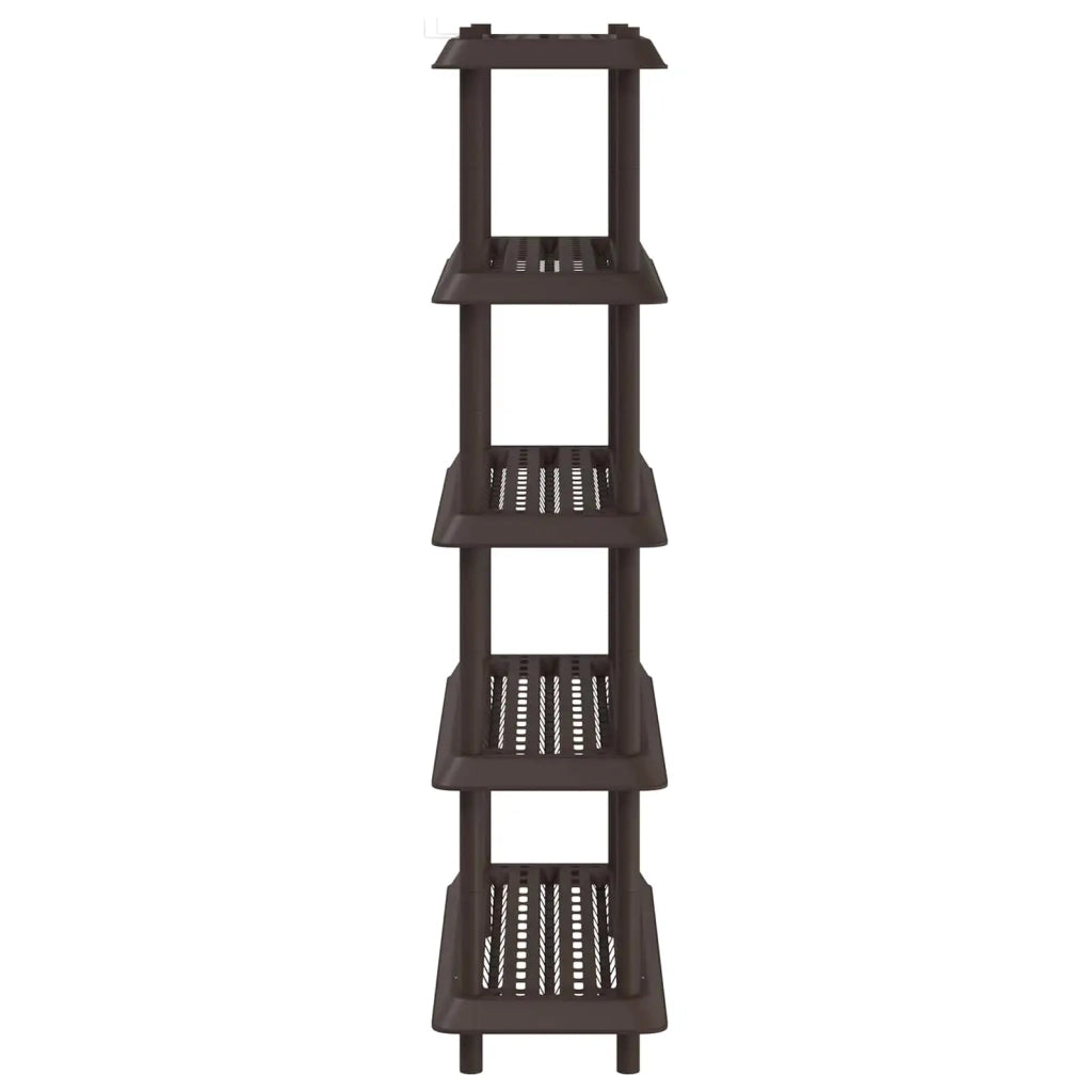 Unità di scaffalatura 5 livelli 100 x 40 x 177 cm PP Marrone 8011753