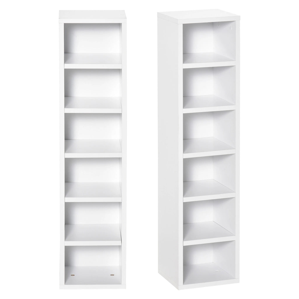 Armadio per CD-DVD ¨C zephmum ¨C Bianco 21x19x88 cm