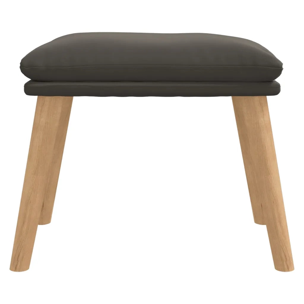 Poggiapiedi Grigio Scuro 45x29,5x35 cm in Velluto 341436