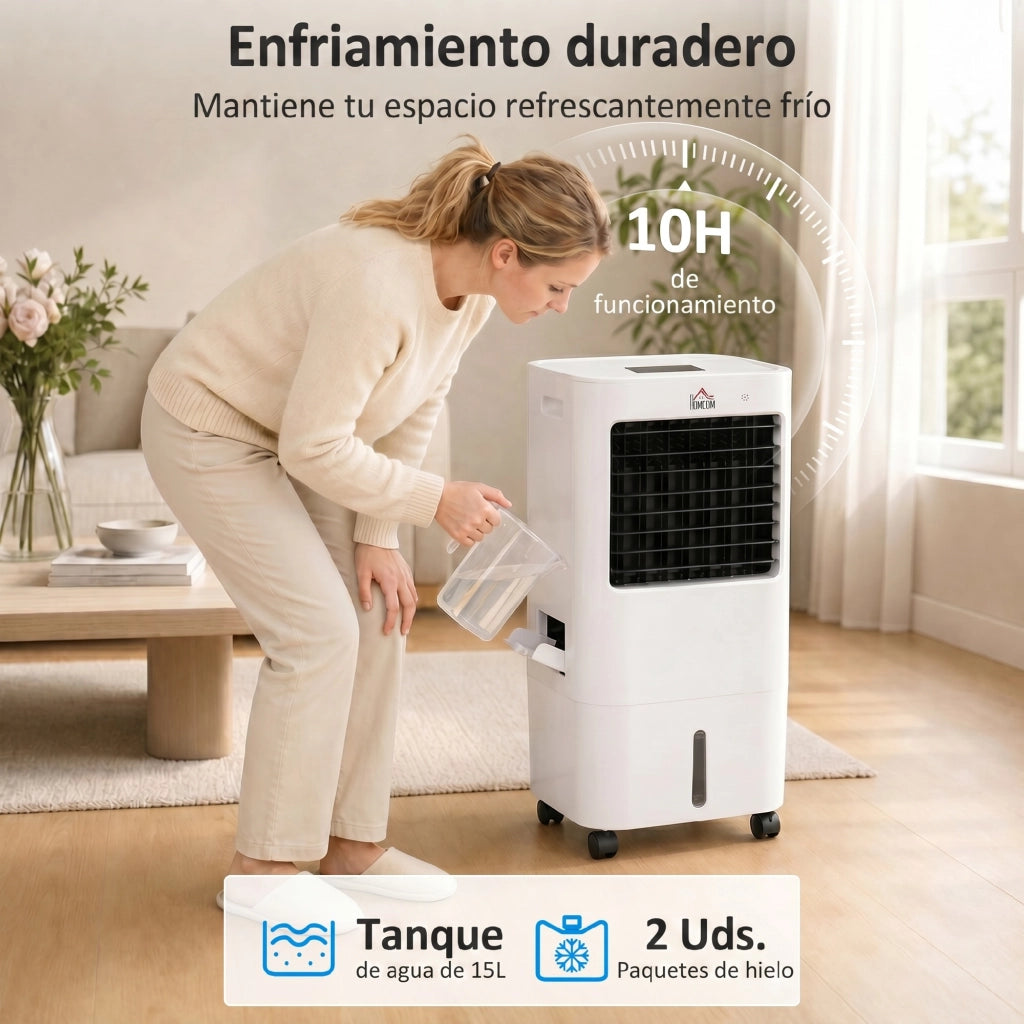 Condizionatore Portatile Silenzioso ¨C zephmum ¨C Bianco 32x37x74 cm LED Telecomando