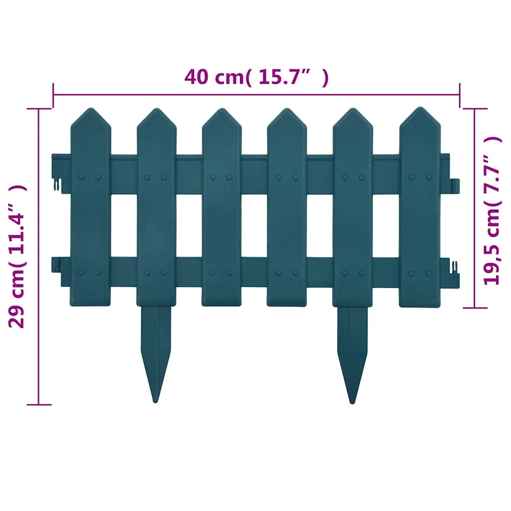 Bordi per Prato 25 pz Verdi 10 m in PP CFW2250805