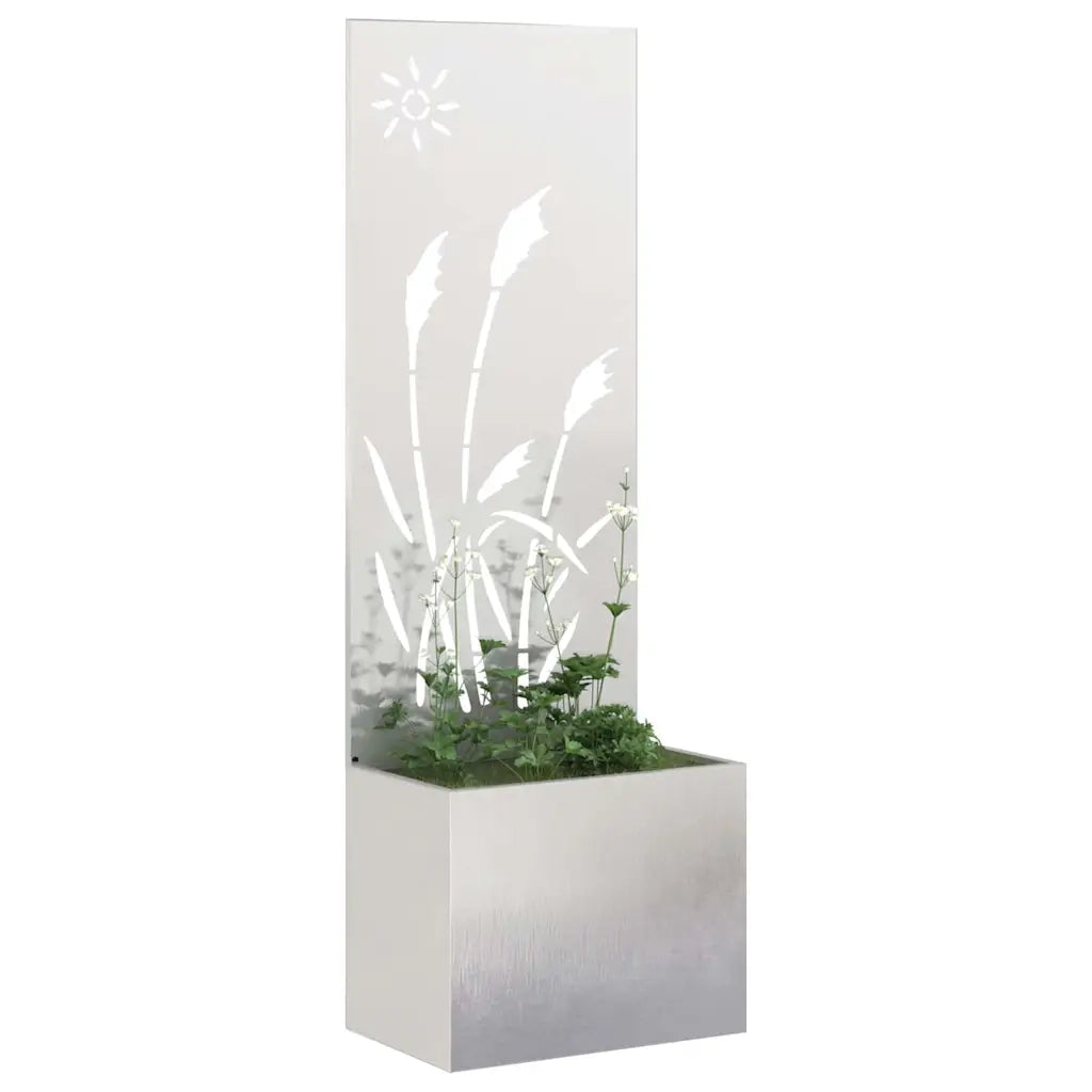 Schermo per privacy in giardino Traforo Argento 50 x 150 cm 876431
