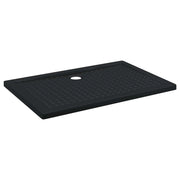 Vassoio base doccia con punti Nero 120 x 80 x 4 cm ABS CFW5058373