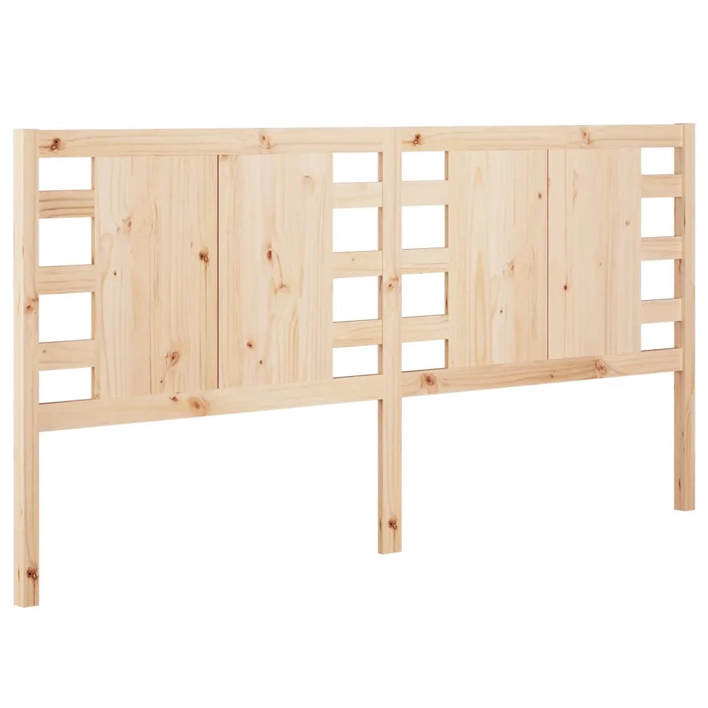 Testiera per Letto 141x4x100 cm in Legno Massello di Pino 818765