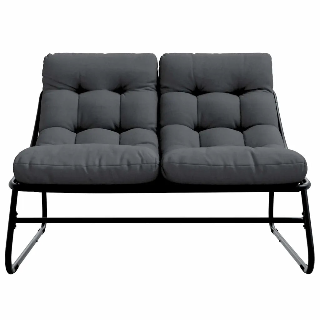 Arredamento da Giardino con cuscino Nero 110 x 81 x 71 cm CFW1382506