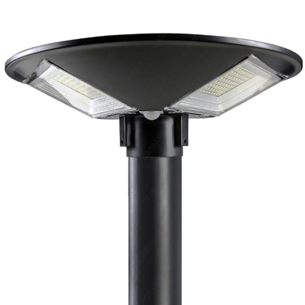 Trade Shop - Lampione Led Circolare Con Pannello Solare Sensore Movimento Ip65 100w Lt112-120-7000k -