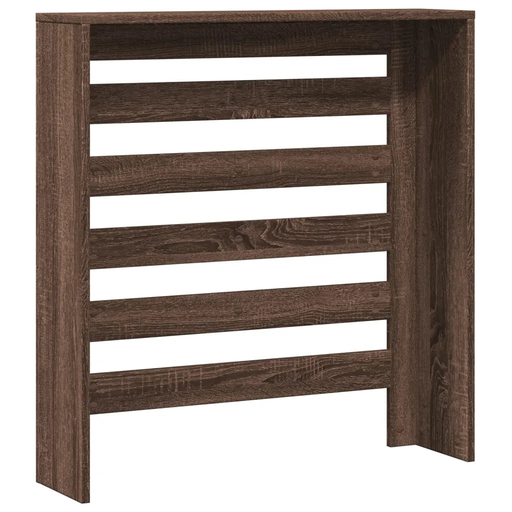 vidaXL Copertura Termosifone Rovere Marrone 78x20x82 Legno Multistrato