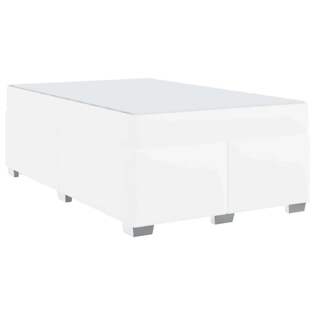 Struttura del letto con materasso Bianco 120 x 190 cm Tessuto