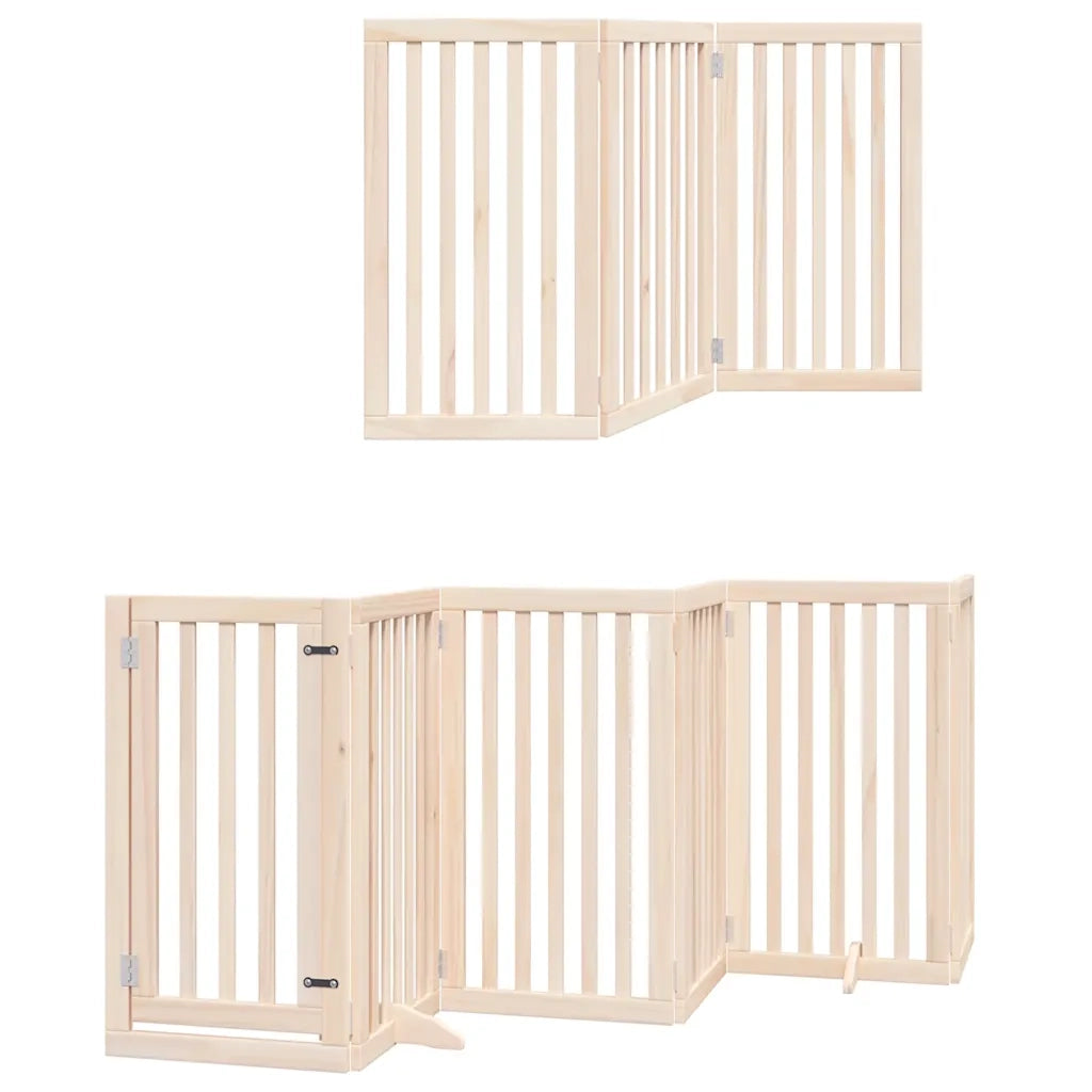 vidaXL Cancello per Cani Porta Pieghevole 12 Pannelli 300 cm in Pioppo