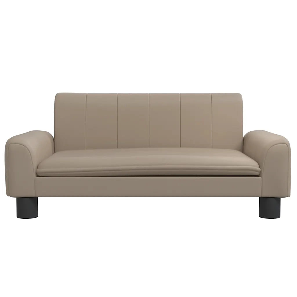 Divano per Bambini Cappuccino 70x45x30 cm in Similpelle