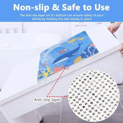 Mat antiscivolo morbido comfort: 60 x 60 cm lavabile rapido assorbente senza BPA per la doccia spugna PVC sicuro per bambini