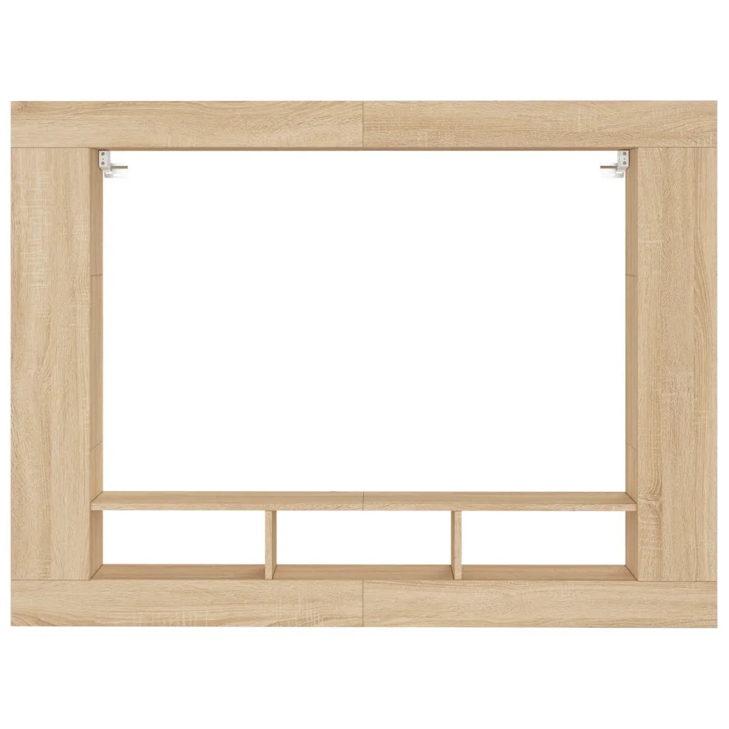 Mobile porta TV assemblato in legno composito 152 x 22 x 113 cm design di tendenza con vano contenitore in rovere Sonoma 02_0049270