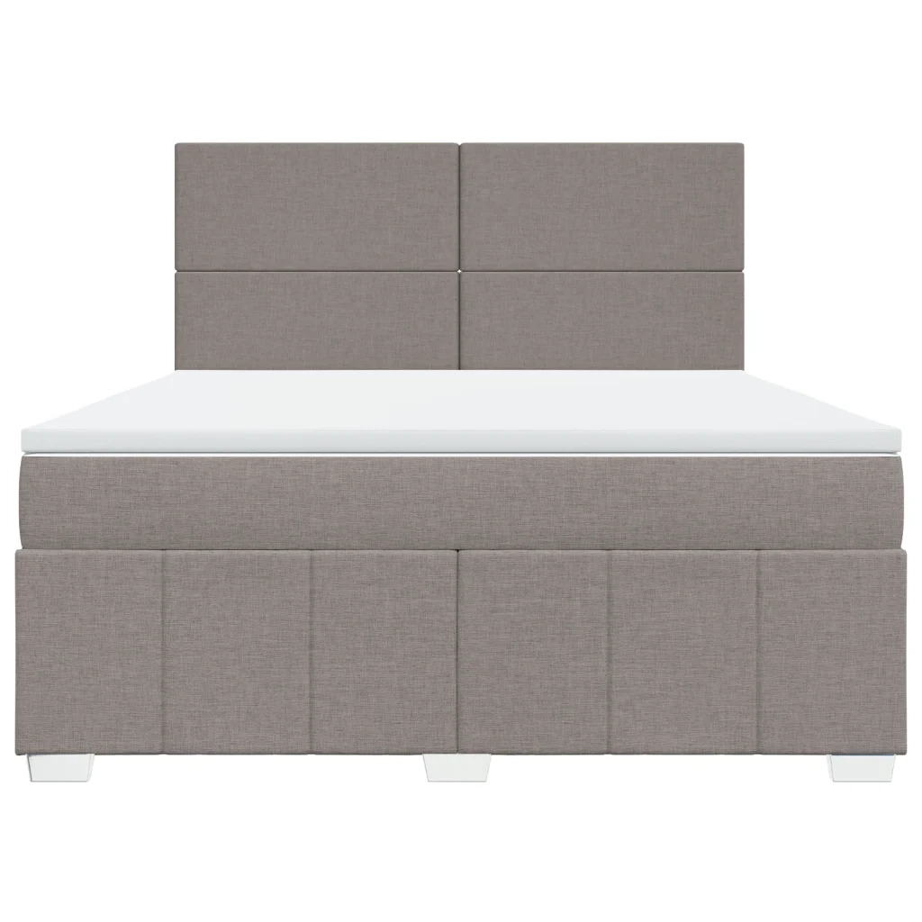 Giroletto a Molle con Materasso Tortora 180x200 cm in Tessuto 3294044