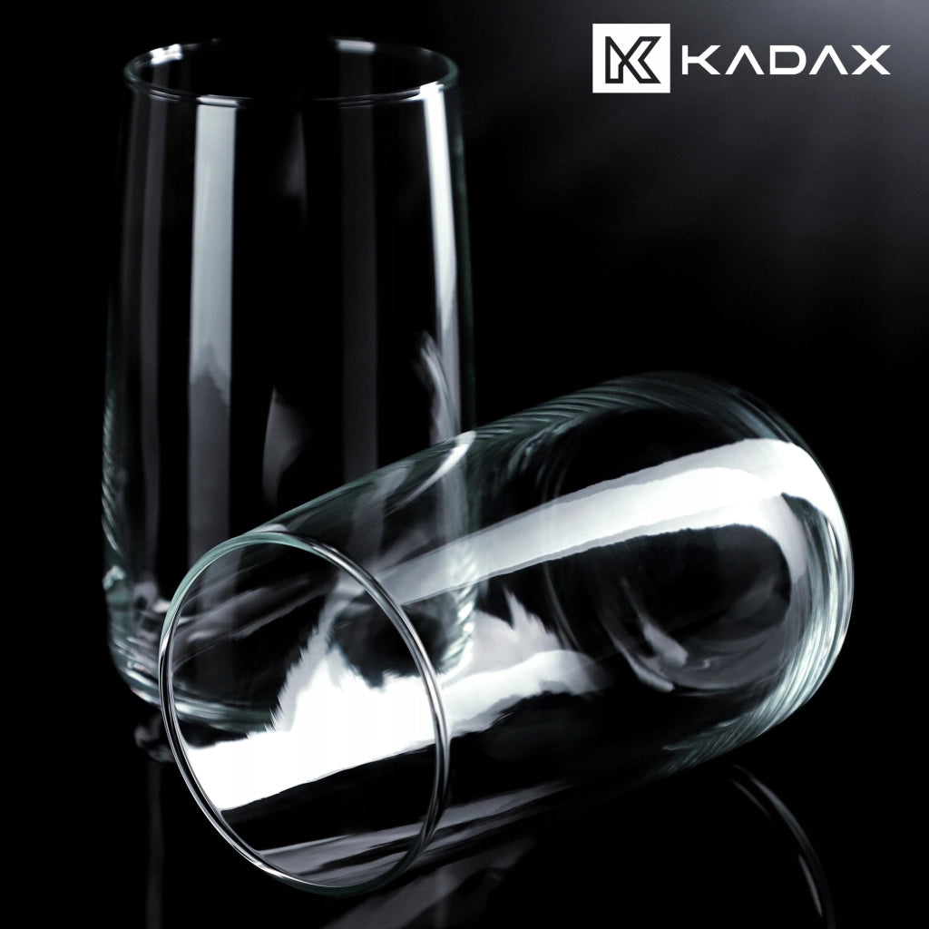 Set di 8 bicchieri da bibita KADAX da 480 ml, ideali come regalo.