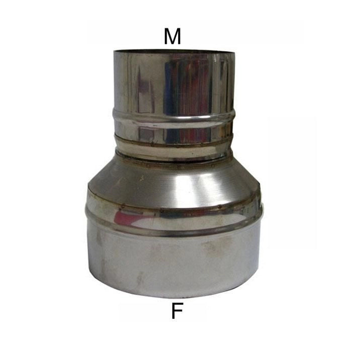 MARAL MP 8M-DP 8-13 DP Adattatore inox acciaio inossidabile doppia parete isolante in lana di roccia colore Acciaio