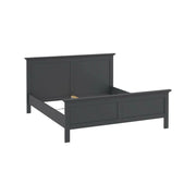 Letto matrimoniale Arika, Sommier per camera da letto, Giroletto per stanza, Struttura porta materasso, 211x179 h110 cm, Grigio