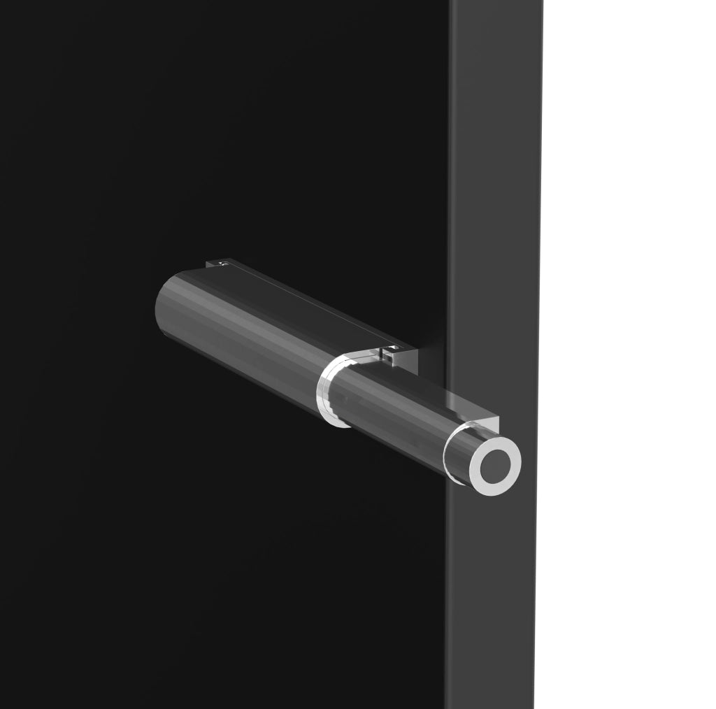Vetrina multifunzione 40x29x170 cm con LED a colori; ripiani in vetro; nero