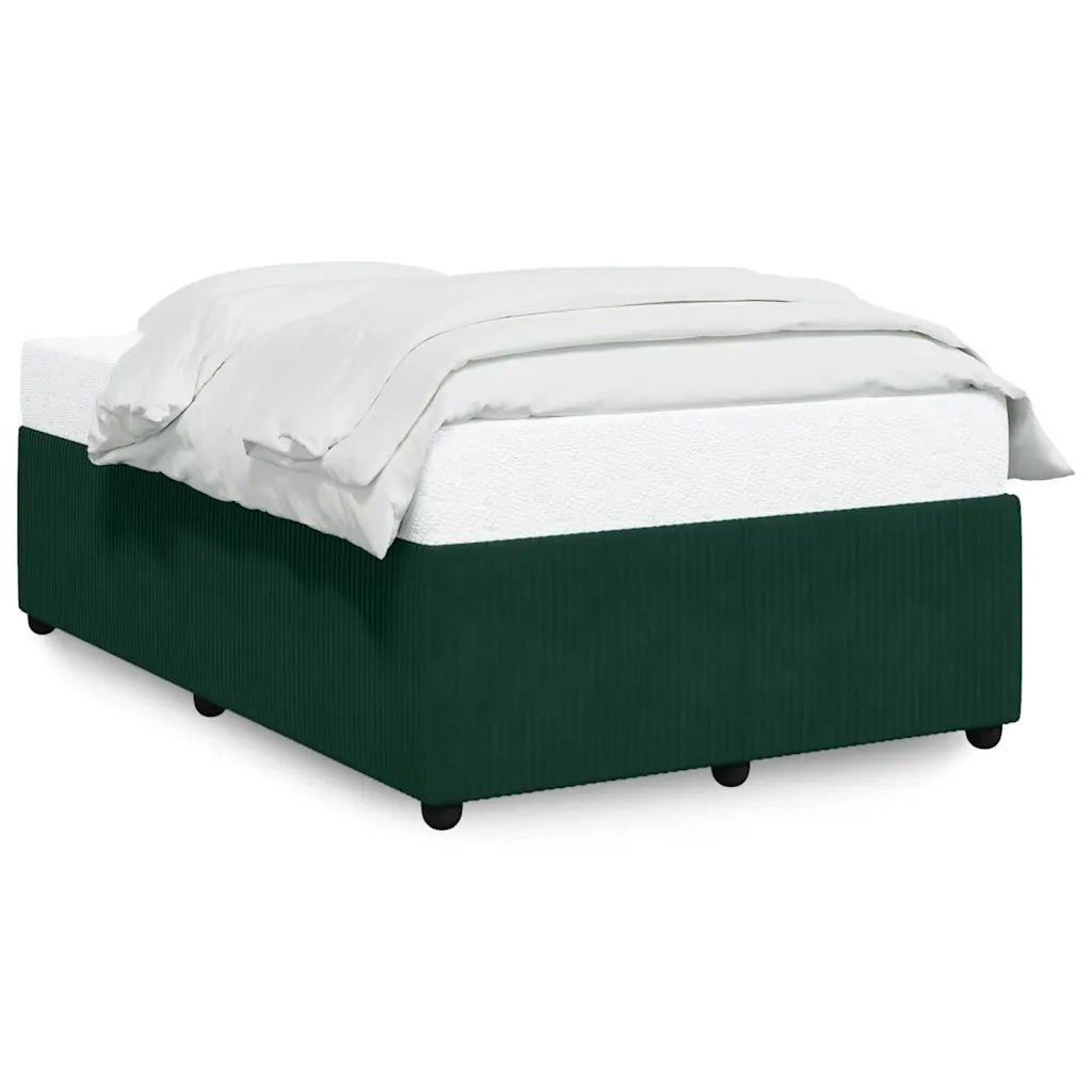 Giroletto senza Materasso Verde Scuro 120x200 cm in Velluto