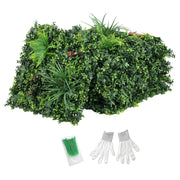Set 6 Sedi Artificiali da Giardino 50x50 cm ¨C zephmum ¨C Verde, per Terrazza e Balcone