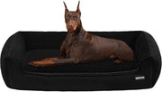 Cuscino per cani, panca per cani, letto per cani, guinzaglio per cani rimovibile e lavabile, nero, 120 x 90 x 30 cm