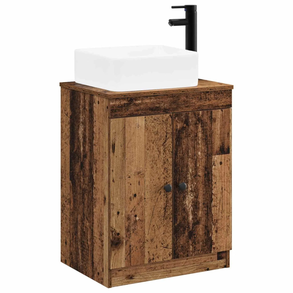 Set di mobili per il bagno Legno antico Legno ingegnerizzato 3404238