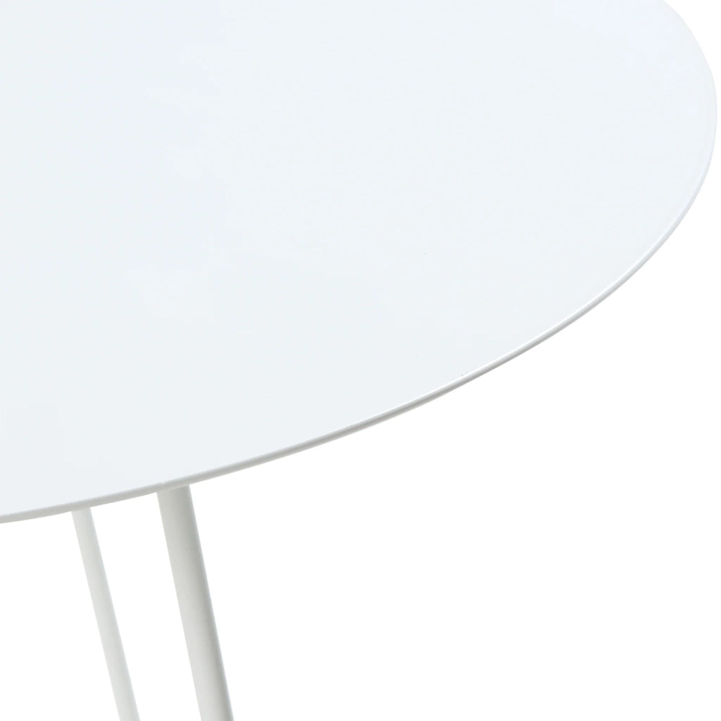 Tavolino dal design elegante 45 x 43 cm bianco 03_0010935