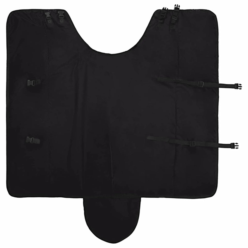 Coperta per Cavalli Verde Scuro e Nero 135 cm Poliestere CFW9321801