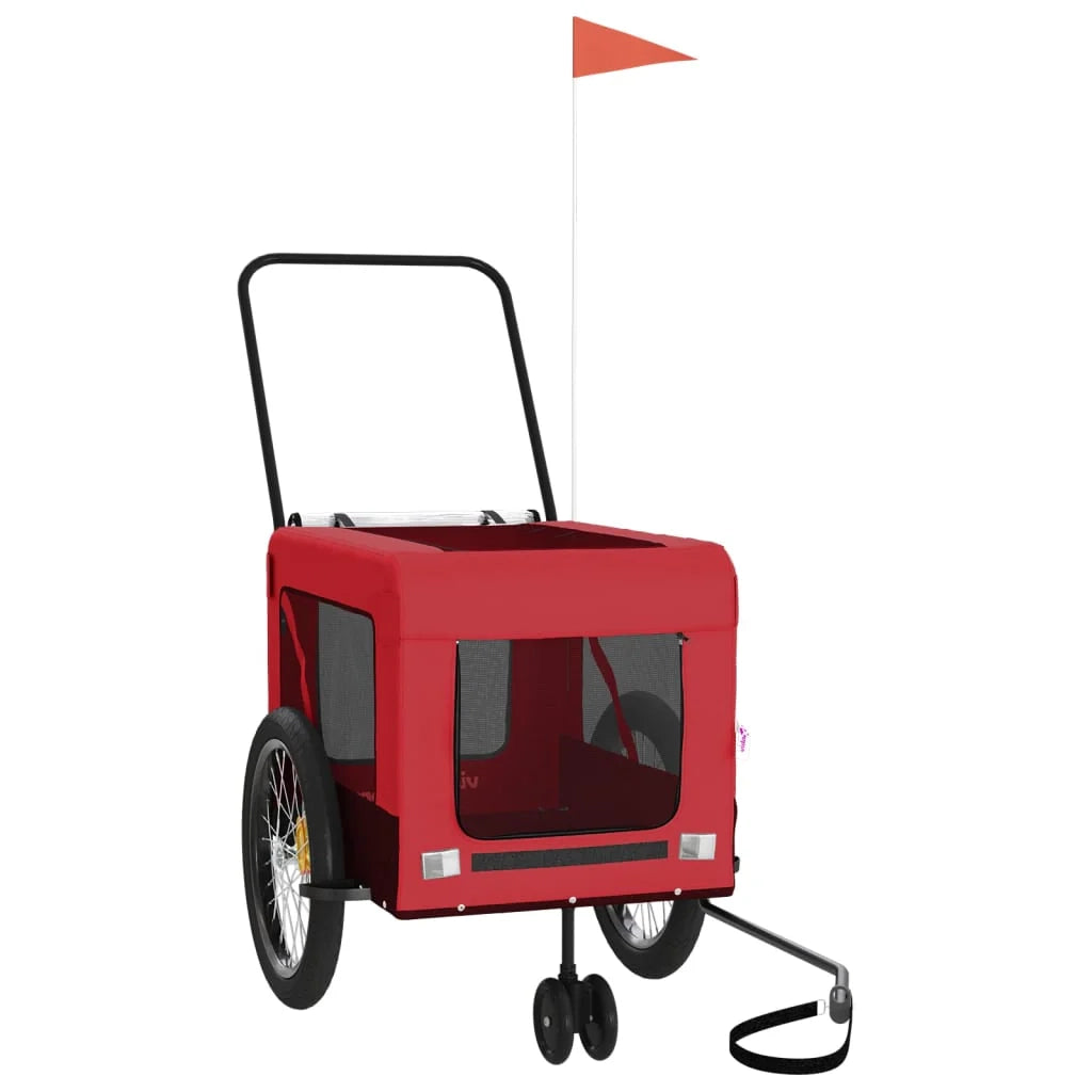 Rimorchio/carrello per animali domestici rosso 02_0044368