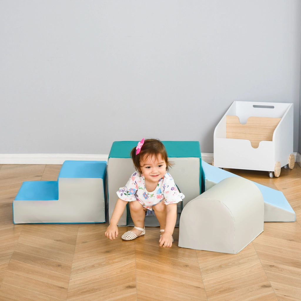 Blocchi da costruzione in schiuma morbida per bambini ¨C zephmum ¨C grigio chiaro