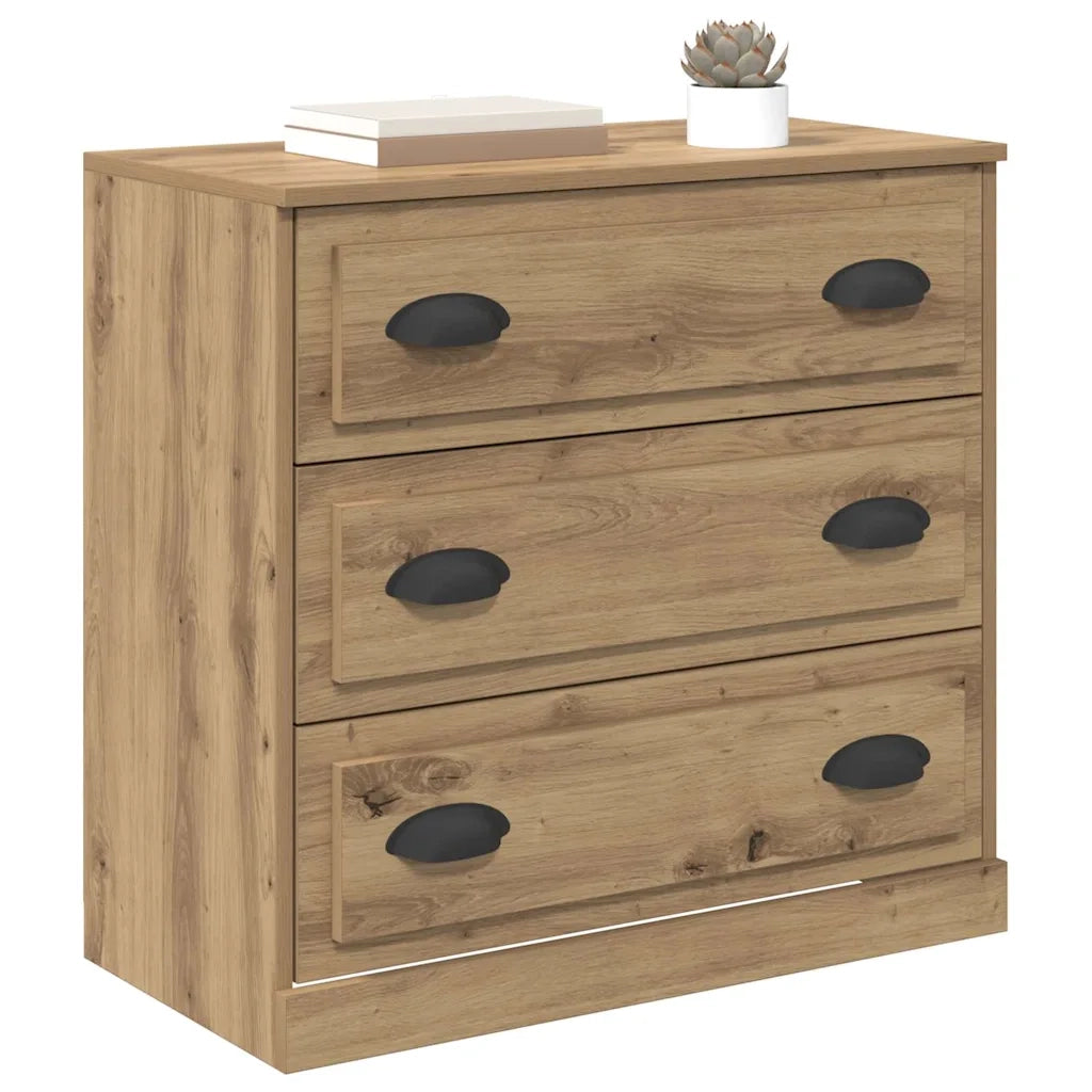 Credenza con Cassetto-Buffet-Armadio da cucina Rovere artigianale 70 x 35,5 x 67,5 cm 473617