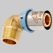 RACCORDO A GOMITO MASCHIO DELT ALL  63 x 2     UNIDELTA