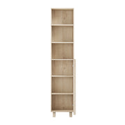 Mobile da bagno con ante e vani aperti; per bagno e ingresso; 35 x 30 x 162.5 cm; rovere