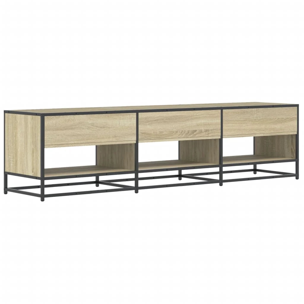 Mobile TV multimediale mensola TV credenza TV sala da pranzo soggiorno camera da letto rovere Sonoma 180 x 40 x 46 cm legno ingegnerizzato marrone 02_0027513