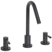 Rubinetto miscelatore per lavabo in ottone metallico opaco nero rubinetto moderno del bagno a doppia leva
