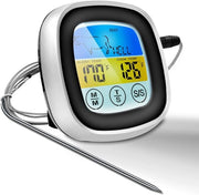 Termometro per carne digitale con grande schermo LCD per cucina e BBQ