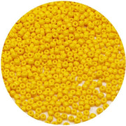 Kralen in vetro colorato giallo 4 mm, 6/0 per bracciali, per la creazione di accessori (giallo)