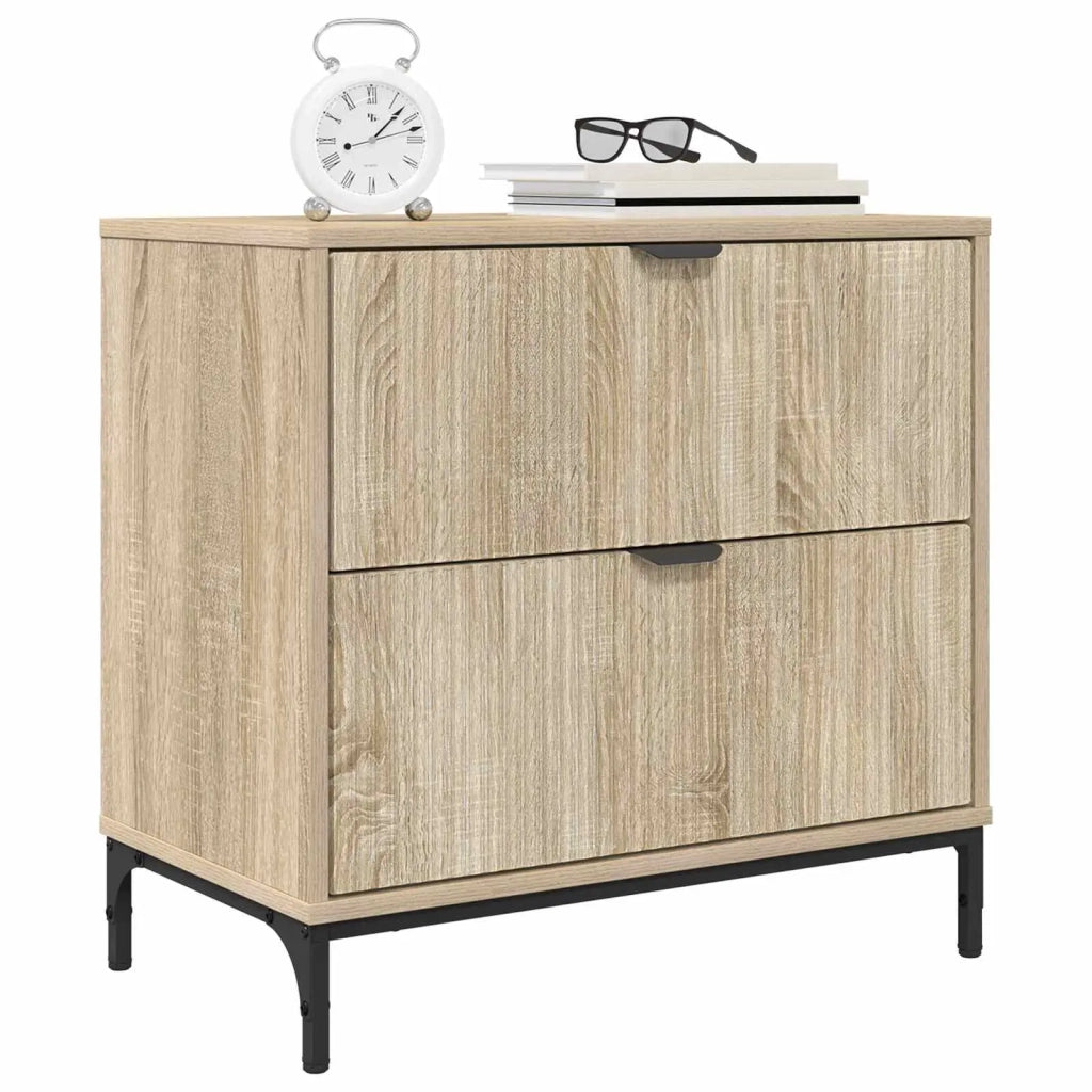 Comodino rovere sonoma 63.5 x 36 x 61 cm Legno multistrato 883466